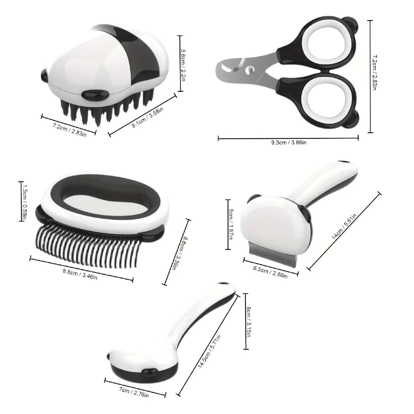 Kit De Cepillos Para Mascotas 7 en 1