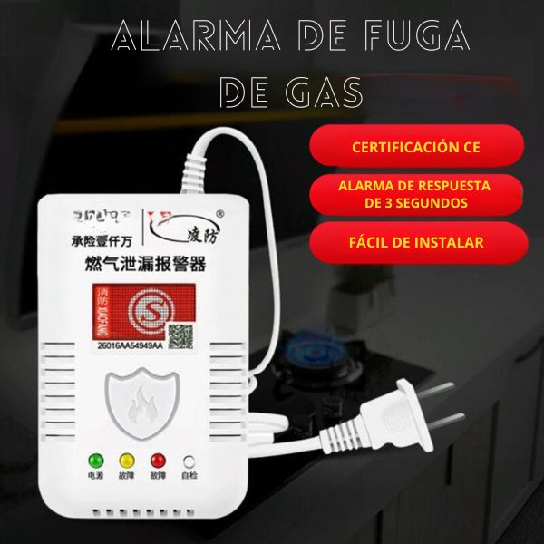 Alarma detectora de gas natural