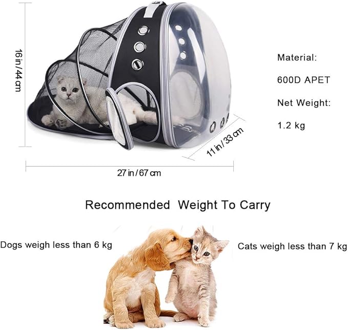 Mochila Expandible Para Mascotas