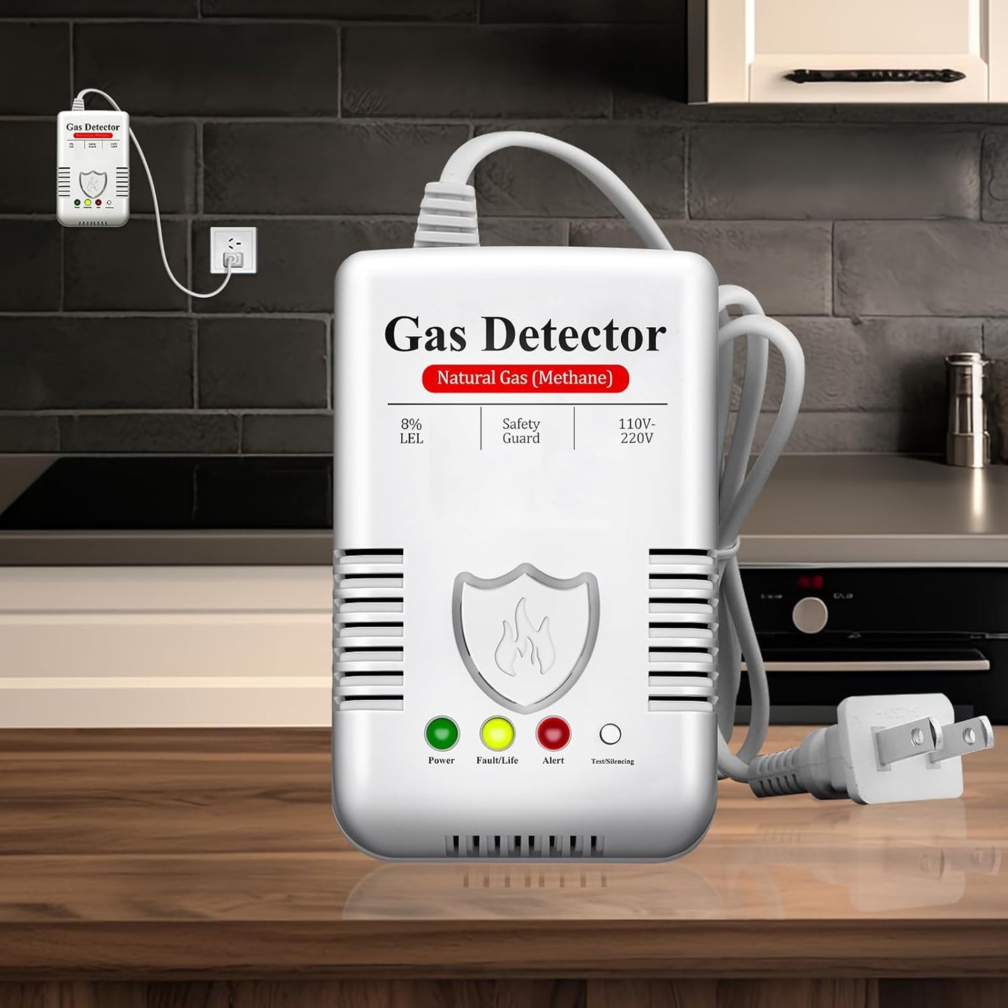 Alarma detectora de gas natural