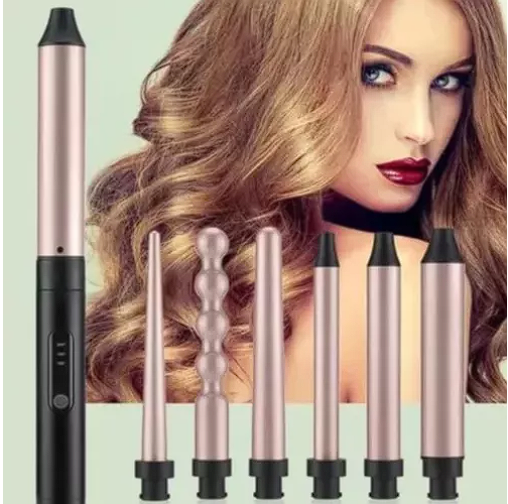Pinza Rizador 6 En 1 Para Cabello