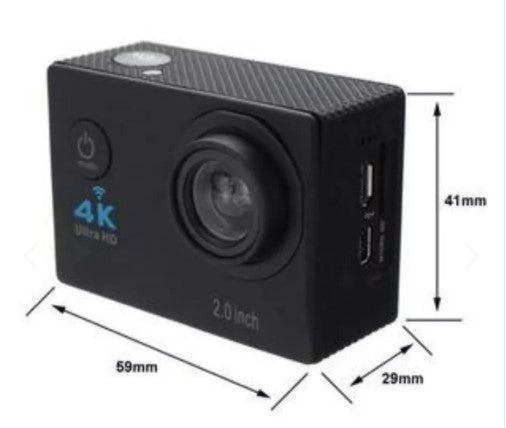 Cámara para moto y deportes 4K HD