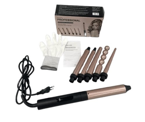 Pinza Rizador 6 En 1 Para Cabello