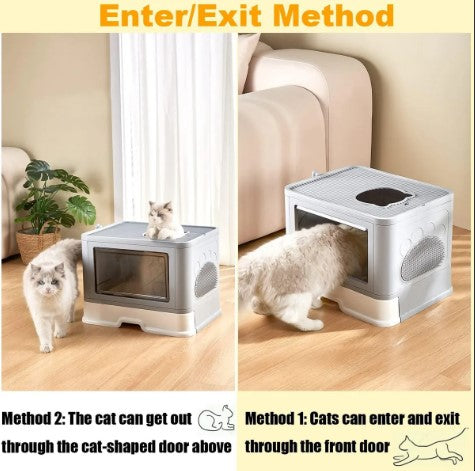 Arenero Para Gato Con Tapa Ventilación B