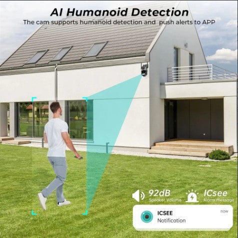 Camara Seguridad Alarma Doble Sensor