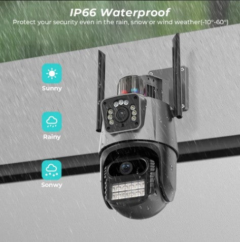 Camara Seguridad Alarma Doble Sensor