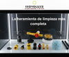 Inovoluxe HydroBrush 360 – Cepillo Giratorio a Presión y lleva GRATIS Boquilla Multifunción 6 en 1 para Manguera