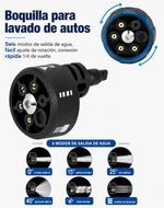 Inovoluxe HydroBrush 360 – Cepillo Giratorio a Presión y lleva GRATIS Boquilla Multifunción 6 en 1 para Manguera