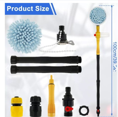 Inovoluxe HydroBrush 360 – Cepillo Giratorio a Presión