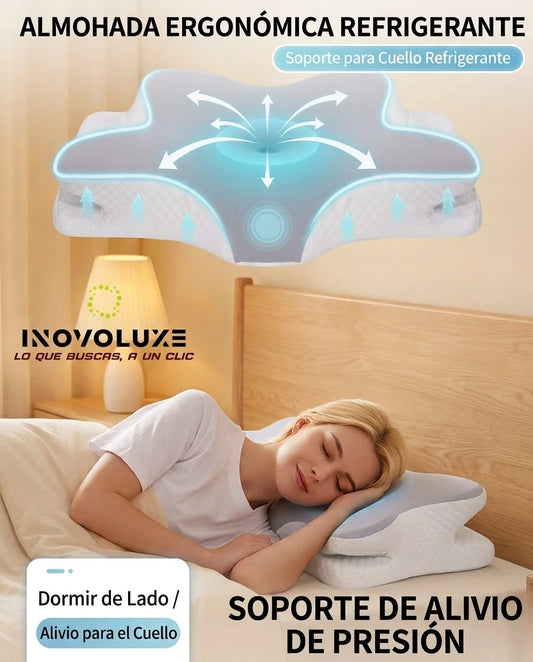 Inovoluxe DreamAling - Almohada Cervical Ergonómica