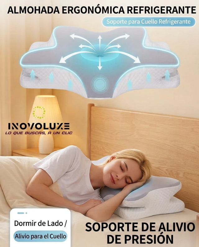 Inovoluxe DreamAling - Almohada Cervical Ergonómica