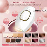 Inovoluxe Velaria IPL - Depiladora Láser Premium y lleva GRATIS Depilador Facial Yyimpress