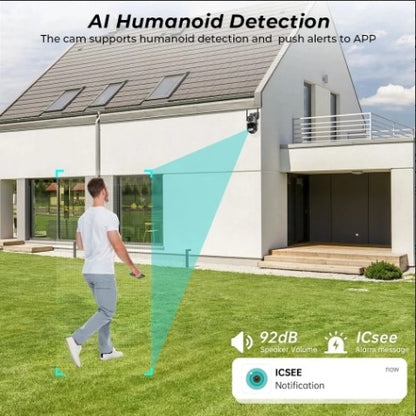 Camara Seguridad Alarma Doble Sensor