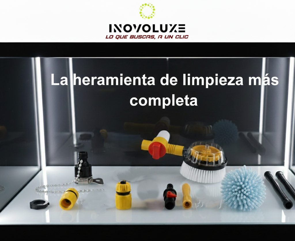 Inovoluxe HydroBrush 360 – Cepillo Giratorio a Presión