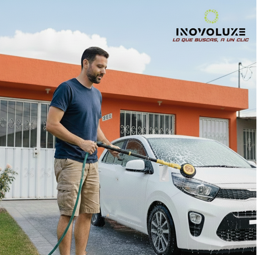 Inovoluxe HydroBrush 360 – Cepillo Giratorio a Presión