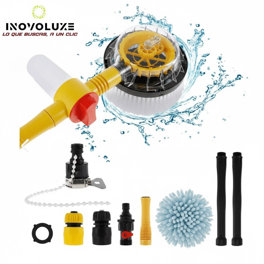 Inovoluxe HydroBrush 360 – Cepillo Giratorio a Presión