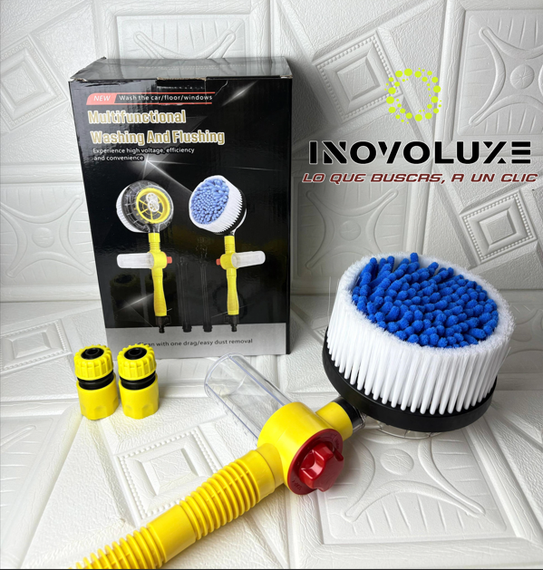 Inovoluxe HydroBrush 360 – Cepillo Giratorio a Presión