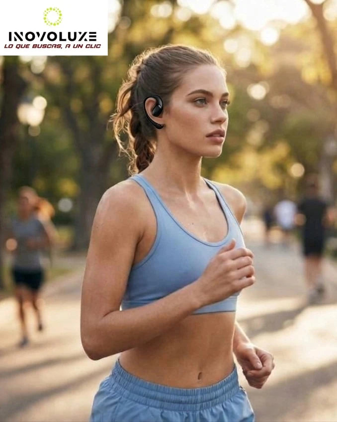 Inovoluxe AirFit S – Audífonos Bluetooth con Gancho