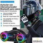 Inovoluxe RideSync Pro - Intercomunicador Bluetooth para Casco